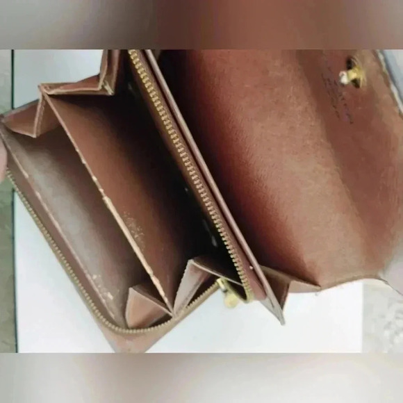 Louis Vuitton Monogram Viennois Wallet Luxury Monogram Coated Canvas Snap Closur - Picture 10 of 11